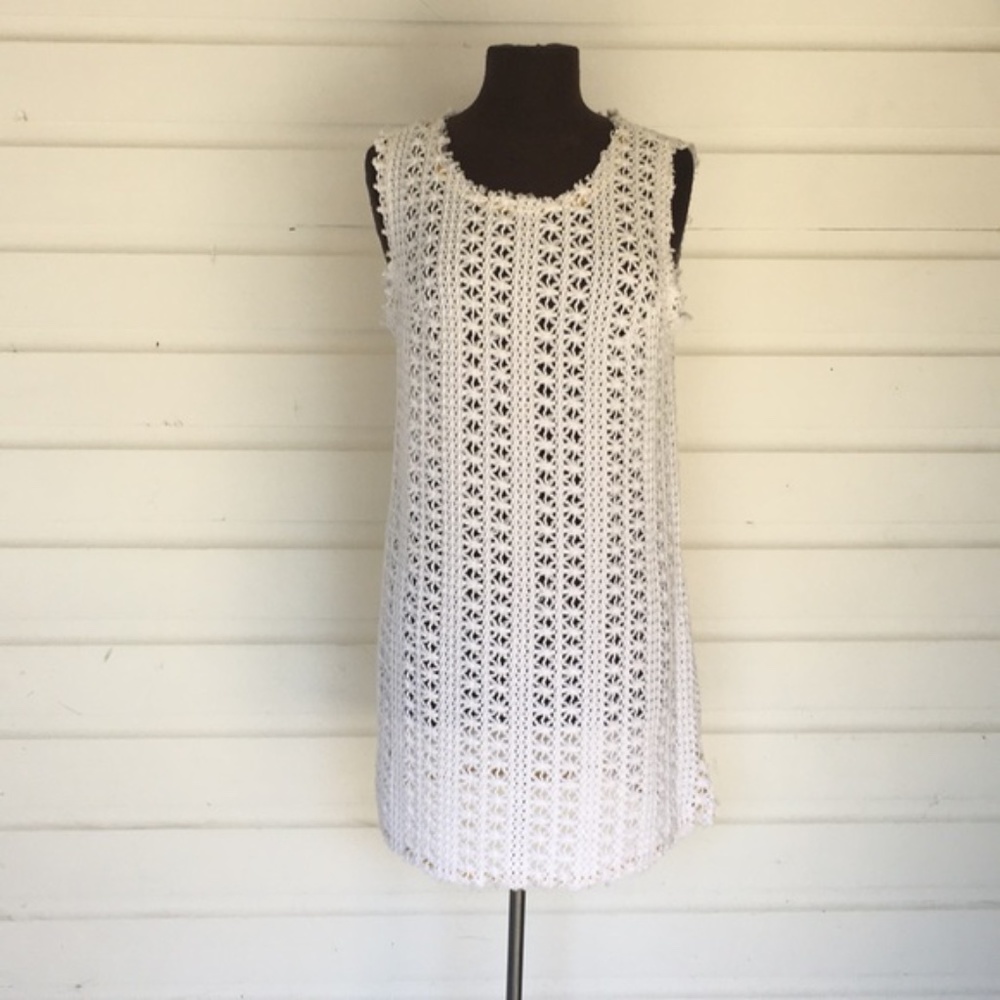 Free People Beach FP Beach White Crochet Cover Up